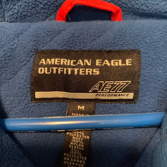 Sz M American Eagle Outfitters Zip Up Hooded Jacket AE 77 - Picture 10 of 12